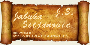 Jabuka Siljanović vizit kartica